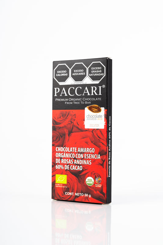 Chocolate Organico Rosas 60% Cacao